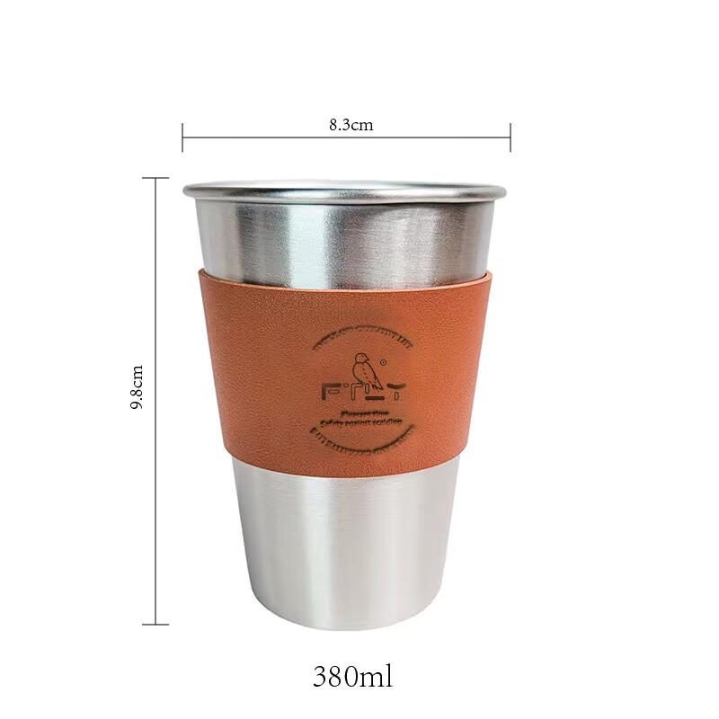 FTLY Stainless Steel Camping Mug Set (4-Pack)