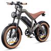 Electric Bicycle DYU 20" 1000W Motor Full Suspension Ebike 48V 18.2AH Top Speed 55Km/h 7 Speed NFC Unlock M20