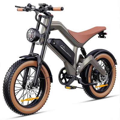 Rower Elektryczny DYU 20" Silnik 1000W Pełne Zawieszenie Ebike 48V 18.2AH Prędkość Maksymalna 55Km/h 7 Biegów Odblokowanie NFC M20
