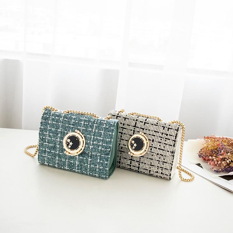 Autumn and winter new fresh woolen fashion women's bags trendy casual woven shoulder messenger bags
