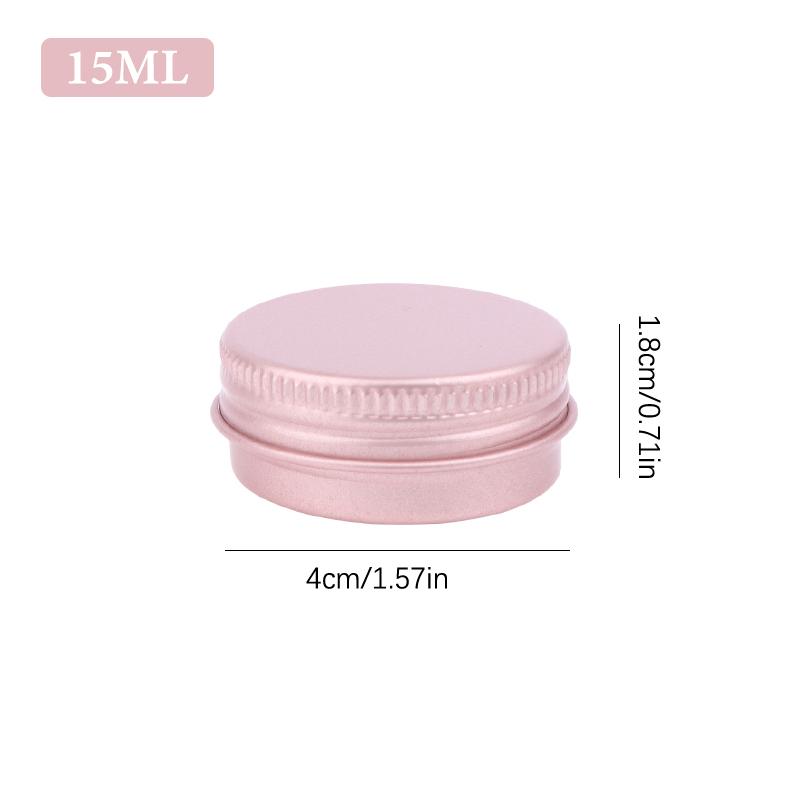 5-180ml Cream Jar Tin Cosmetic Lip Balm Containers Nail Derocation Crafts Pot Refillable Bottle Screw Thread Empty Candles Box