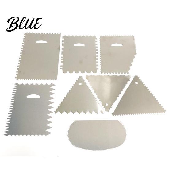 Dough Divider for Bread Stainless Steel Cake Scraper with Multi-faceted Sawtooth Rectangle/Pentagon/Triangle/Semi-circle Shape Cream Smoother