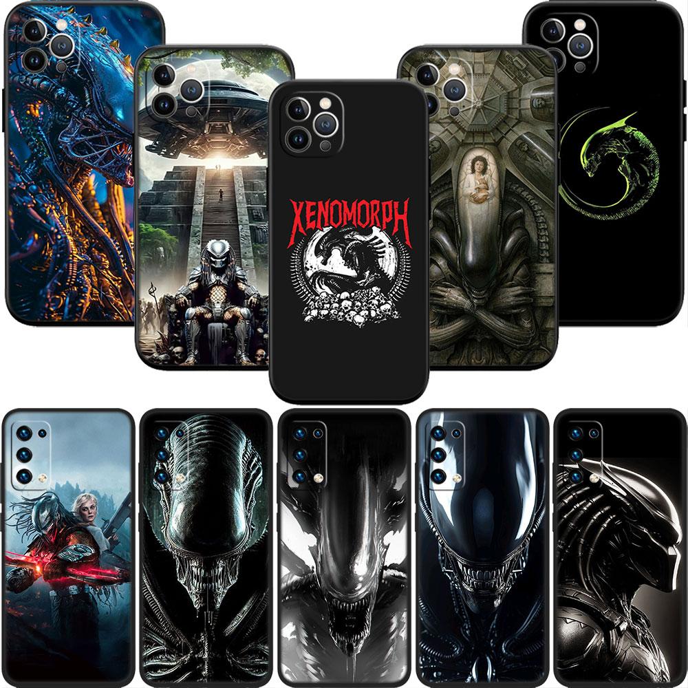 BF6 Aliens vs Predator Xenomorph Soft Shell Phone Case for OPPO A3 Pro A72 A74 A76 A77 A77S A78 A79 A94 A95 A18 A40M A58