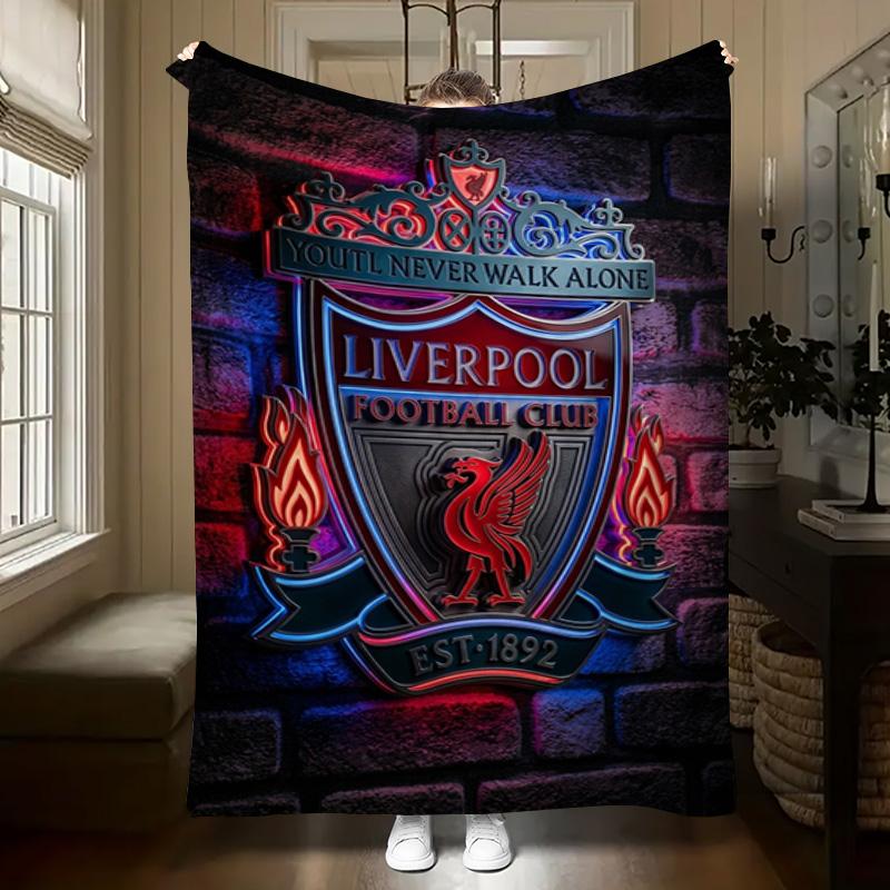 Fc Liverpool Crest Emblem Blanket Camping Trip Home Decor Air Conditioning Blanket Office Rest Blanket Bedroom