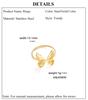 Cazador Adjustable Butterfly Women's Ring Gold Color Stainless Steel Finger Rings Jewelry Trendy Wedding Birthday Gift Wholesale