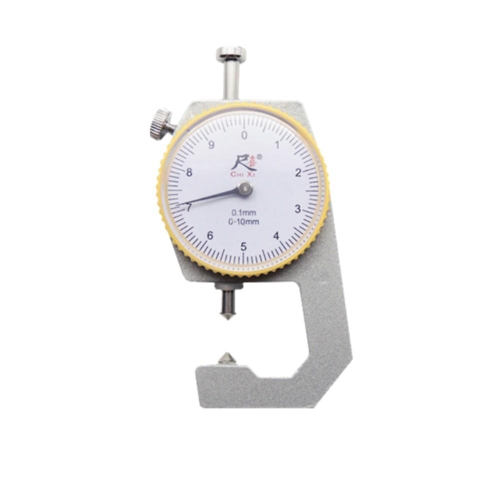 0-10mm Range Dial Thickness Gauge Round Dial Mechanical Thickness Tester For Leathercraft