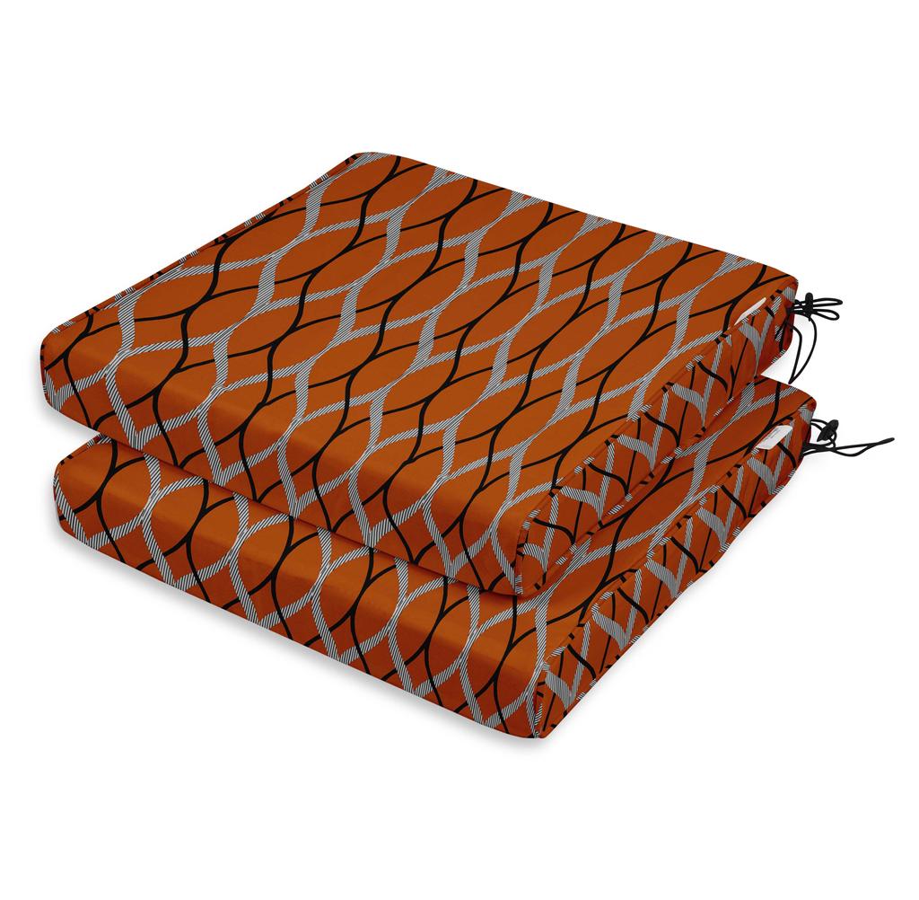 Vargottam Perfect Outdoor Indoor Square Corner Seat Cushions Water-Resistant Lounge Chair 18.5" X 16" Home Office Patio Furniture