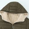 Women's Fashion Casual Coat Cotton Jacket Short Padded Loose Hooded Cotton Jacket