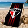 Pau-lo Fc Emblem Printed Microfiber Beach Towel, Soft And Absorbent, Quick-Dry, Ideal for Summer Travel, Beach Essential, Swimming Pool