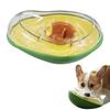 Interactive Dog Treat Dispensing Toy Avocado Shaped Puzzle Slow Feeder Puppy Enrichment Training Toy for Small Medium Large Dogs