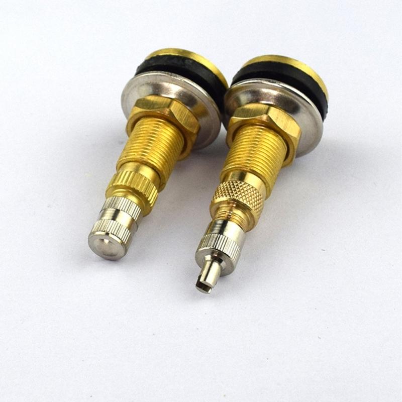 Tubeless Tire Stem TR618A, Brass Mount In Wheel Stem with Rubber Grommet Structure for Replacement Maintenance