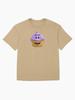 Cupcake & Friends Purple Cupcake Cartoon Oversized Unisex T-Shirt