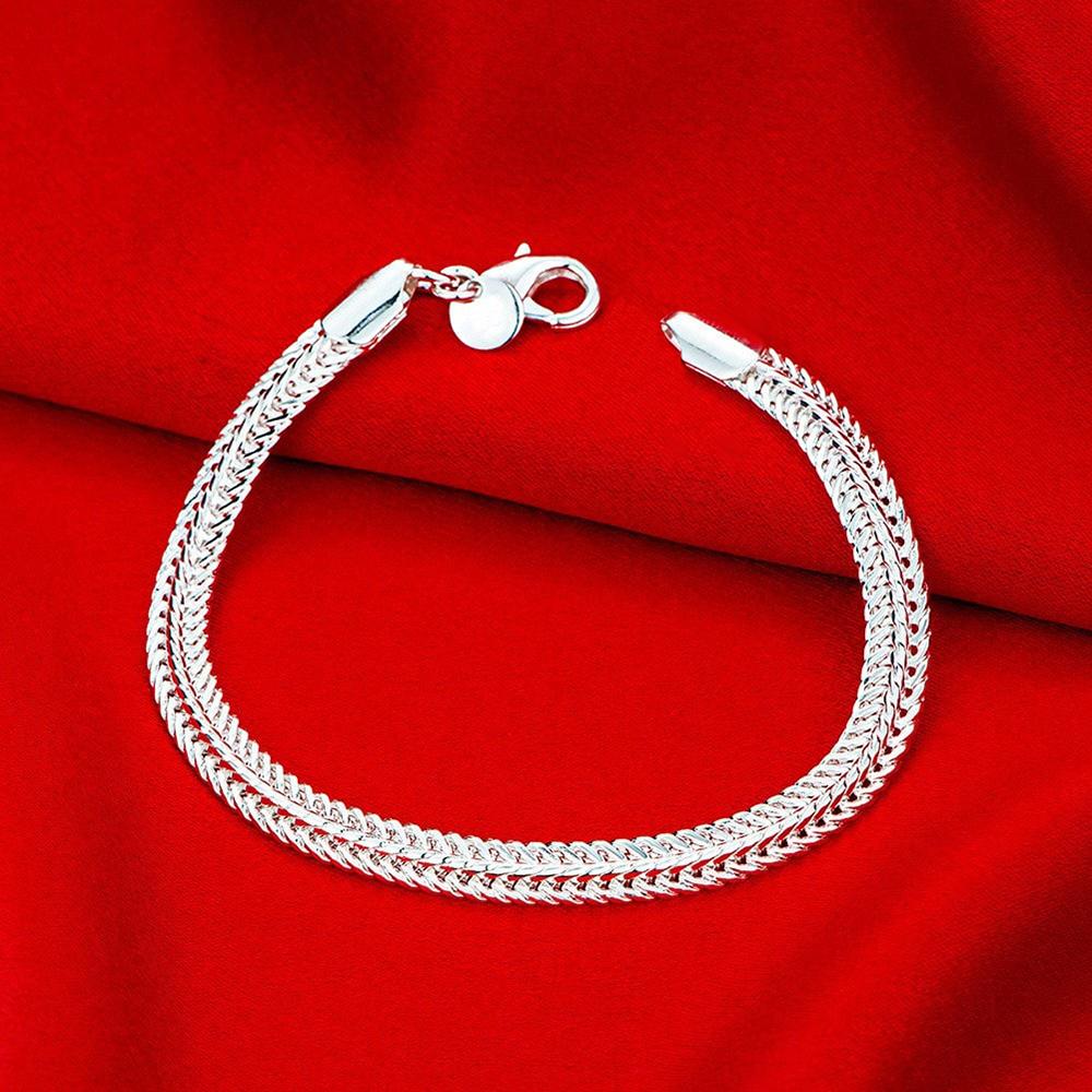 Copper Exquisite 6mm Snake Chain Bracelet for Men and Women, Fashionable and Charming Jewelry