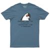 I Cant Fly Therefore I Am A Penguin Unisexs T Shirt Funny Lettering Saying Tee Top