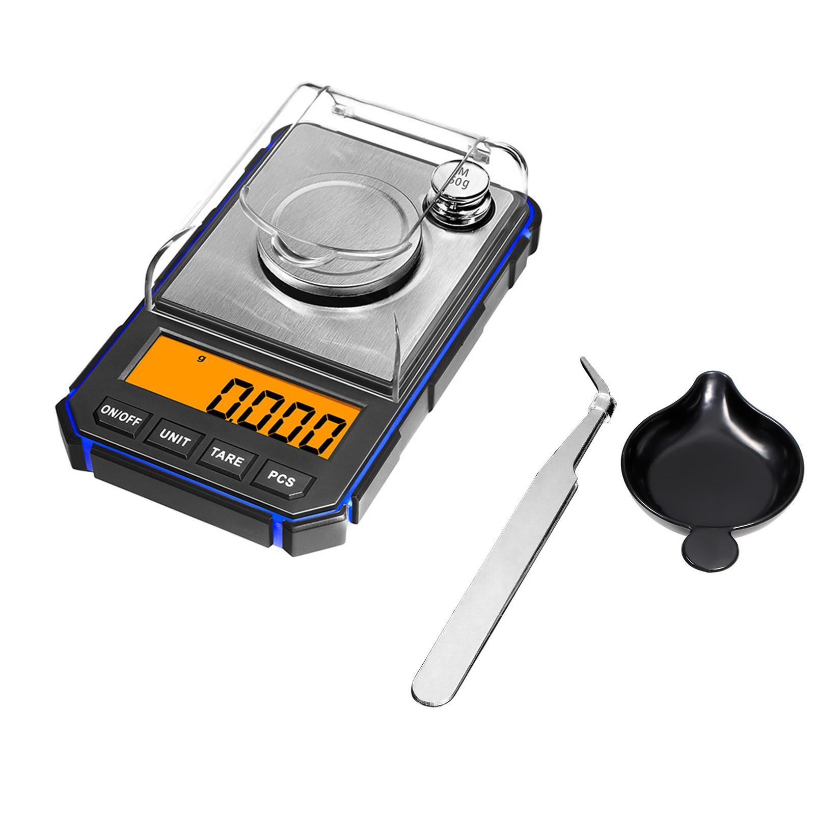 

Portable Digital Pocket Scales 50g 0.001g for Gold Jewelry Grams Balance Weight Car Key Pocket Electronic Scales синий