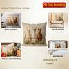 Cute Alpaca Floral Farmhouse Throw Pillow Covers Pattern Cushion Cover Suitable For Sofa Bedroom Car Pillow Cover