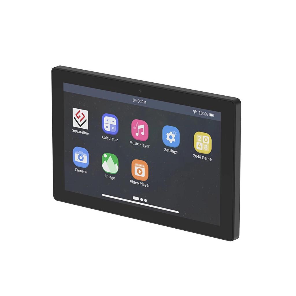 Écran tactile capacitif ESP32P4 7" avec 32 Mo de PSRAM, 16 Mo de Flash, résolution 1024x600, WiFi et Bluetooth