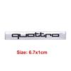 For 4EIY Quattro Logo A3 A8 RS7 S7 A4 S6 A6 Q3 S3 S5 RS6 ABS Car Side Body Badge Rear Trunk Emblem Sticker Decals Accessories
