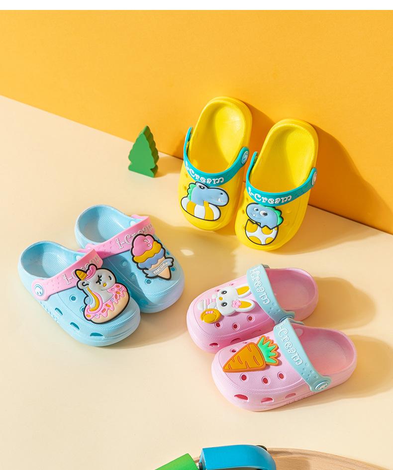 Kinder zum Hineinschlüpfen Clogs Leicht Nicht Rutschend Wasserabweisend Gartenschuhe Verstellbarer Riemen Bequeme Freizeit-Schuhe für Kleinkinder Jungen Mädchen