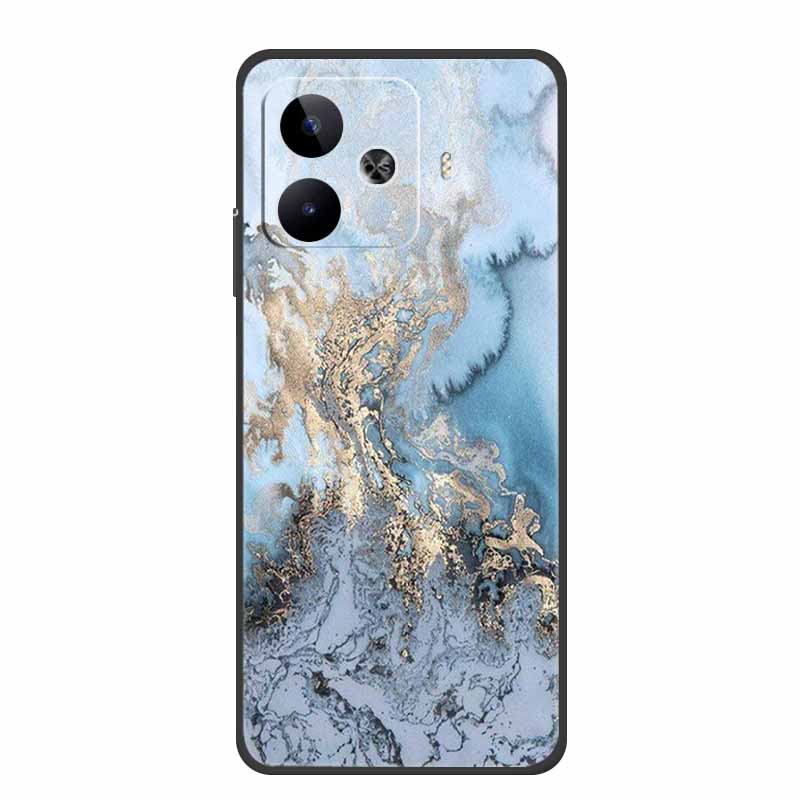Case For Vivo iQOO Z9 Turbo Marble TPU Soft Silicone Back Cover For iQOOZ9 Turbo V2352A Phone Cases Shockproof Mica Painted Capa