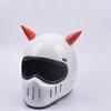 1Pc Motorcycle Helmet Ox Horn Cool Devil Suction Decor Cup Headwear Accessory