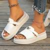 Fashion Women's Simple, Fashionable and High-quality Thick Heel Sandals Summer Outdoor Fashionable Toe Open Style Shoes