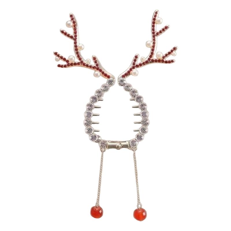 

Holiday Deer Antlers Hairpin For Christmas Party Decoration Durable Hair Clip For Updos And Ponytails 1