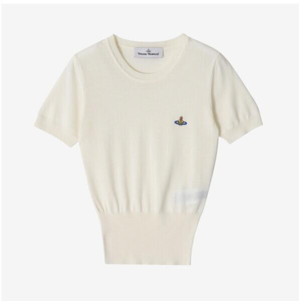 Vivienne WeStwood Bear Orb Logo Top Short Sleeve Women S Knit 1803002q Y001a A40