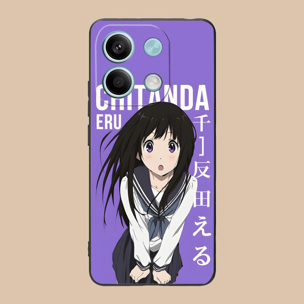Hyouka Chitanda Matte TPU Mobile Phone Case for POCO F8 F7 F6 F5 F4 F3 F2 Pro GT C75 C71 C65 C61 C40 Pro Ultra Colorful Cover