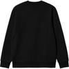 Carhartt WIP Letter Round Neck Pullover Long Sleeve Sweatshirt Men Sweatshirt Black I034496-0D2-XX