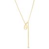 Banyan Tree S925 Silver Zircon Pig Nose Necklace with Tassel Clavicle Chain - Trendy Female Niche Design