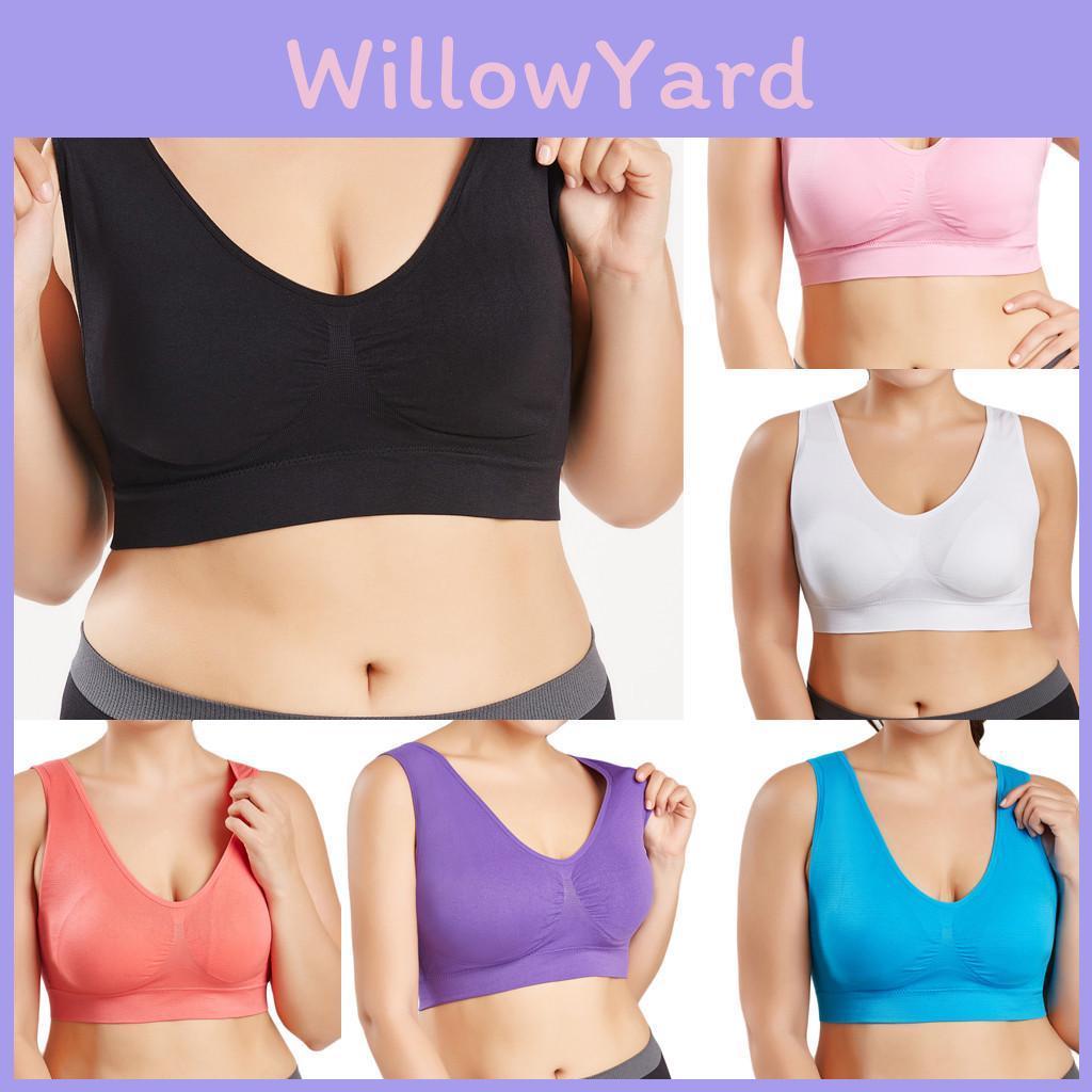 Reggiseno Sportivo da Donna a Colore Puro, Taglie Forti, Ultra Sottile, Coppe Grandi, Top per il Comfort