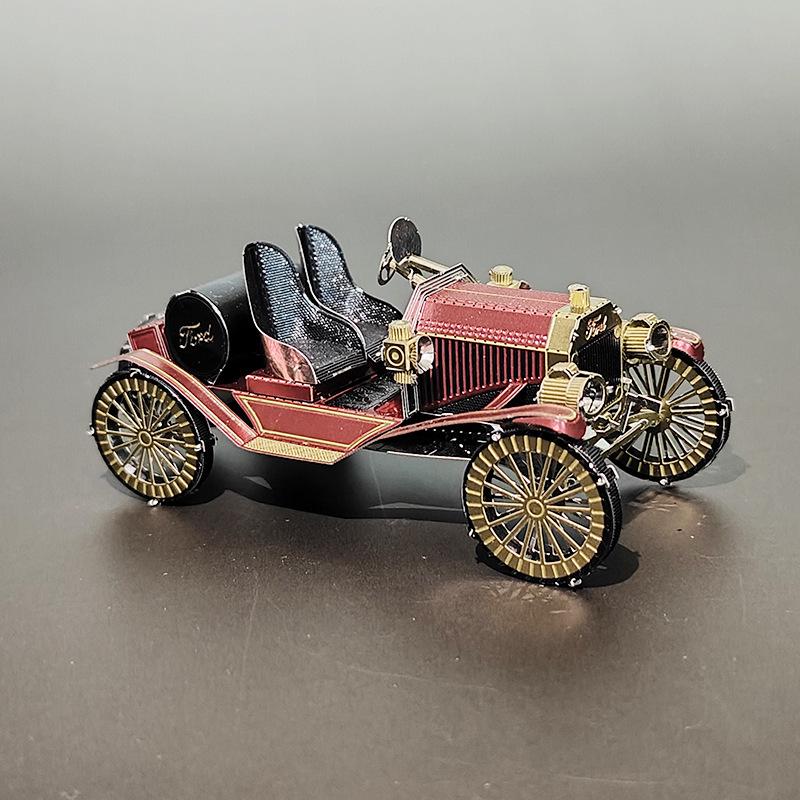 

All-Metal 3D DIY Antique Car Model Puzzle - Glue-Free Assembly