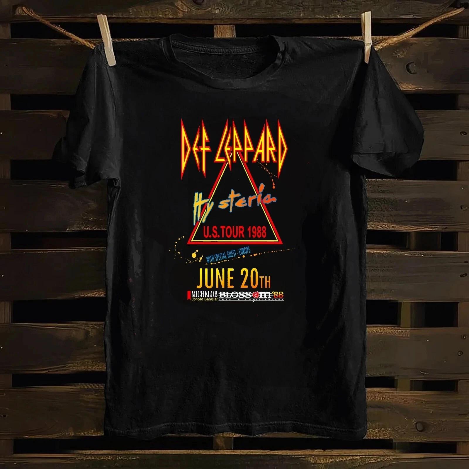 Def Leppard 1988 Cuyahoga Falls OH Staff T -Shirt 4XL