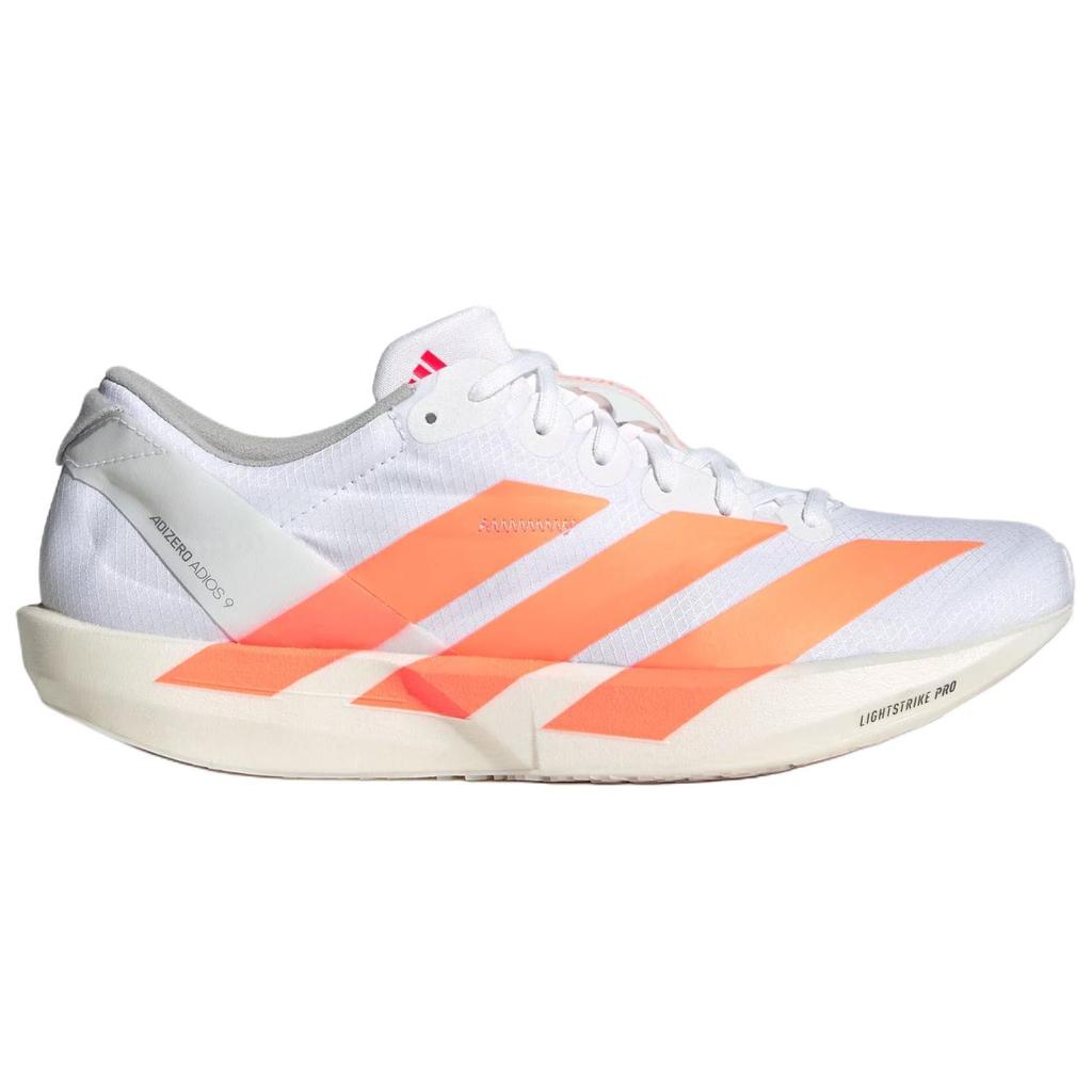 adidas Adizero Adios 9 Comfortable Fitting Fabric Marathon Racing Running Shoes Women Sneaker White JQ0779