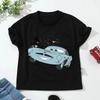 Women T-shirt Disney Car Pixar Lightning McQueen Print Short Sleeve Tshirts Cartoon Summer Short Sleeve T Shirts and Blouses Top