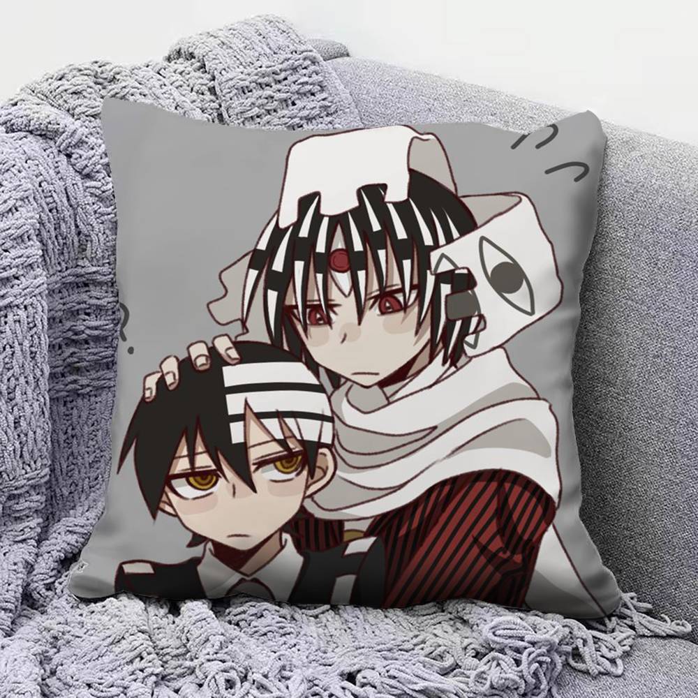 Anime S-Soul Eater Maka Pillow Covers, Home Sofa Cushion Covers And Aecorative Custom