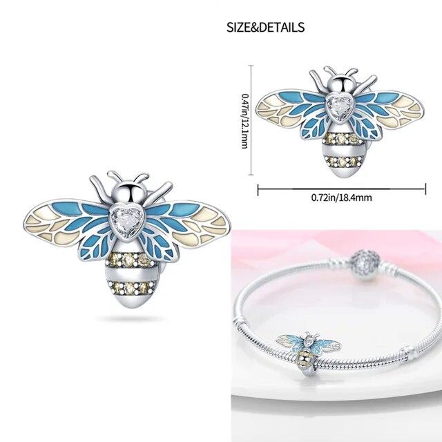 Charms Fit Original Bracelet Real S925 Sterling Silver Beads Luminou Pendants Firefly Ocean Series Dangle Fine Jewelry
