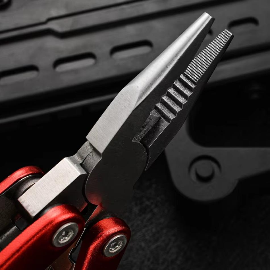 1 Τμχ Πολυλειτουργική Πτυσσόμενη Πένσα Συνδυασμός Πολυεργαλείο Εξωτερικού Χώρου Φορητή Μυτοτσίμπιδα Εργαλείο Κάμπινγκ Πένσα