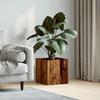 VidaXL Planter Old Wood 40x40x40 Cm Engineered Wood, Planter, Indoor Planter,, Flower Pot, Planter 857027