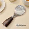 304 Stainless Steel Non-Stick Rice Spoon with Wooden Handle, Standable Design for Home Use