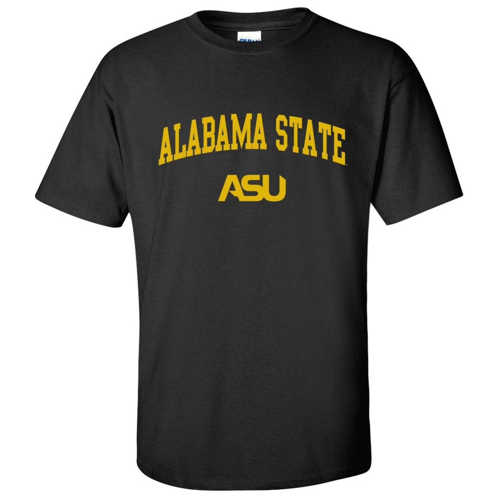 Alabama State University Arch Logo T-Shirt - Black 4XL