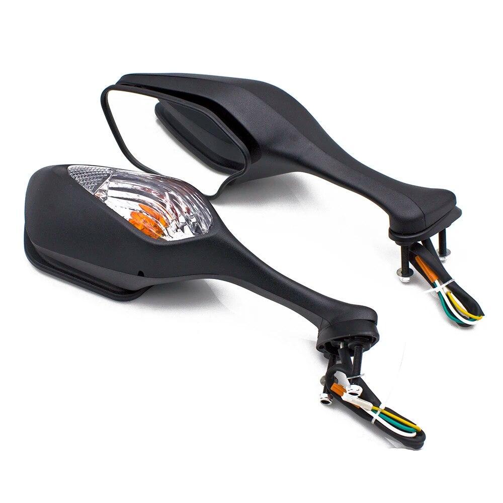 

AD Black Motorcycle Rearview Mirror LED Folding Motorcycle Accessories for Honda CBR1000RR 2008-2014 LED Turn Signal Side Mirror