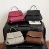 Lychee Pattern Clamshell Portable Shoulder Crossbody Women's Small Bag