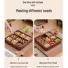 Luxury Chinese Style Solid Wood 9-Compartment Serving Tray