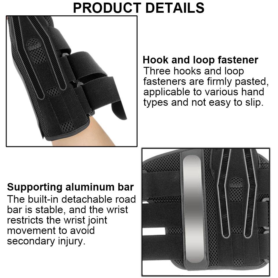 1 PC Adjustable Compression Thumb Fixed Wrist Support Sports Wrist Thumb Hand Joint Splint Support Shield
