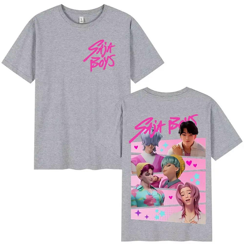 Heiße Verkäufe T-Shirts K-Pop Saja Boys Dämonenjäger Film Grafik Merch T-Shirt Mode Lässig Retro Ästhetische T-Shirts Unisex