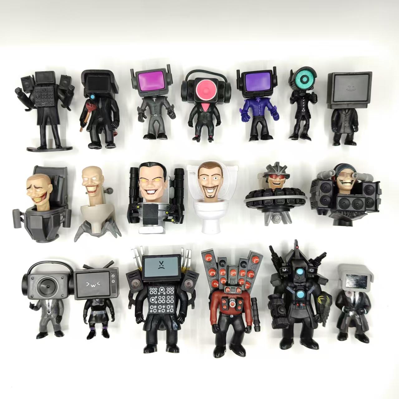 Topmix Original Skibidi Toilet Man Toy Monitor Man Titan Speaker Man Titan Tv Man Pvc Action Figure Model Toys Collection Kid Doll Gift
