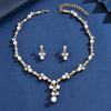 Bridal Accessories Necklace Earrings Jewelry Set Banquet Dress Set Chain Fashion Temperament Accessories