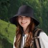 Summer big brim sun hat children outdoor cycling hiking shawl neck protection sun protection hat big head circumference breathable bucket hat